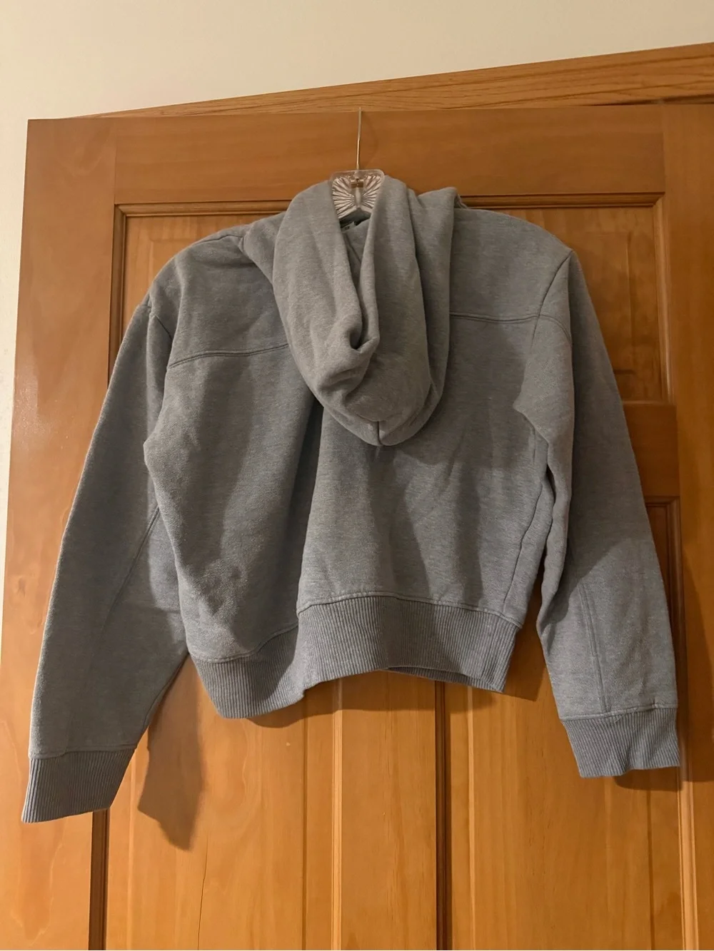 Classic Gray Cropped Hoodie